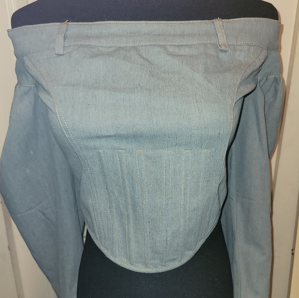 Corset Denim top